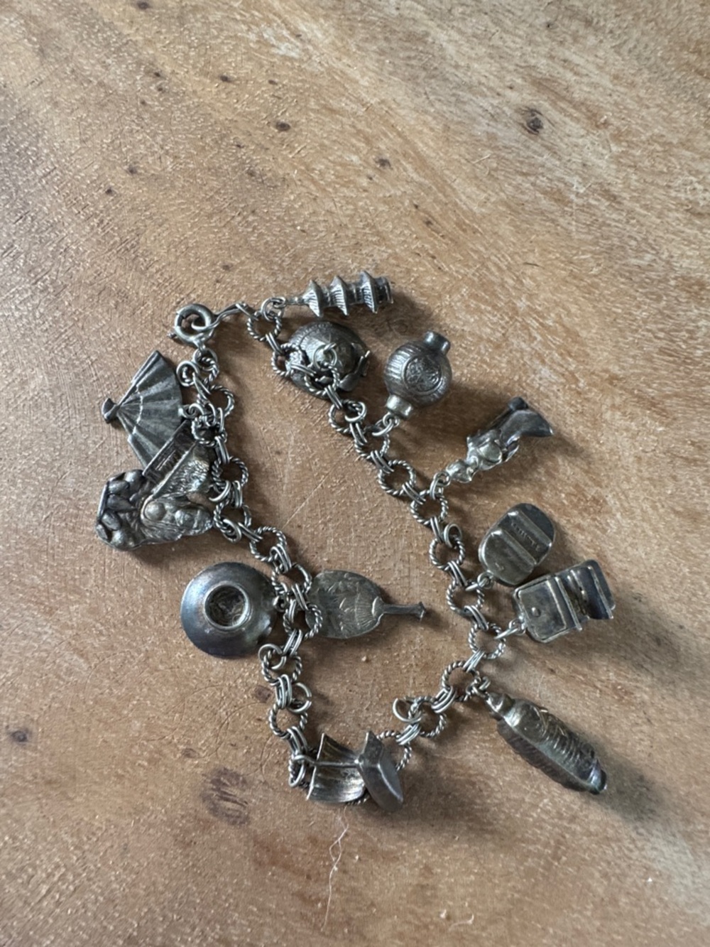 Sterling Silver Tone Charm Bracelet - Silver toneTravel & Keepsake Charms